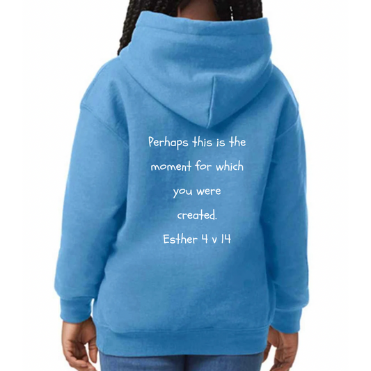 Bible heroes: Esther kids hoodie