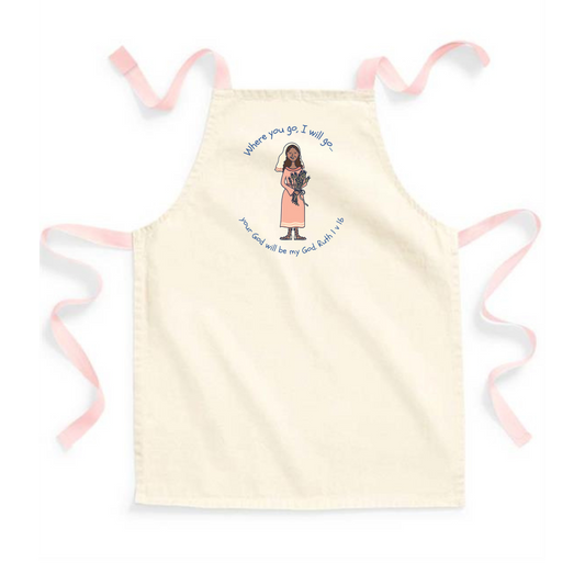 Ruth Bible Heroes Pink Apron