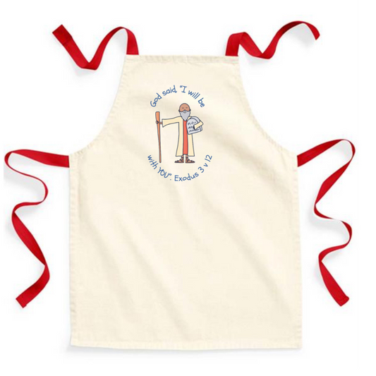 Moses Bible Heroes Red Apron