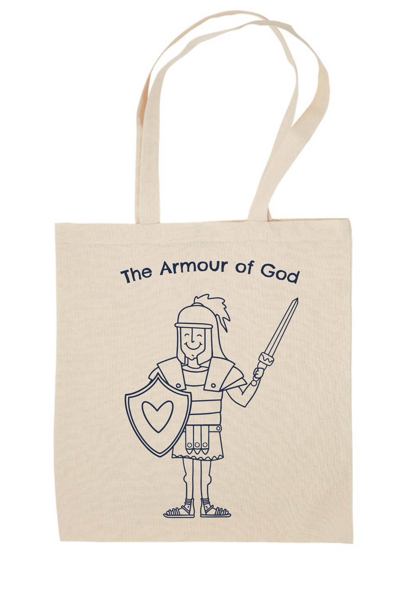 Tote bag- Armour of God Colouring