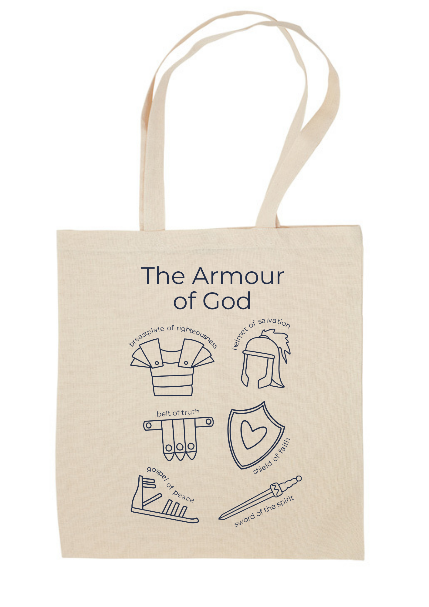 Tote bag- Armour of God Colouring