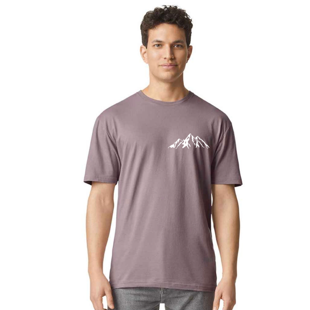 Faith Can Move Mountains Crew neck T shirt Paragon Front