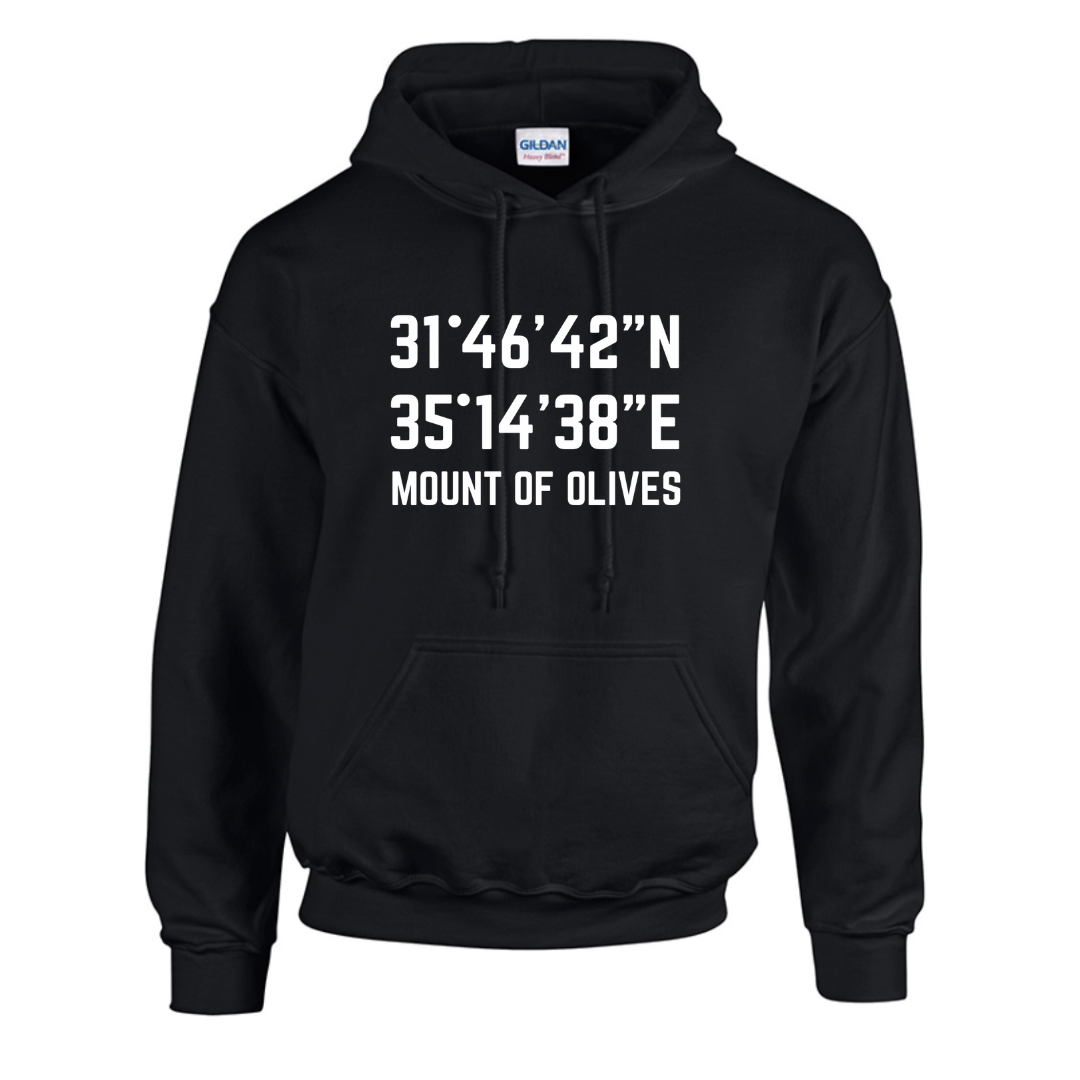Mount of Olives Coordinates- unisex hoodie