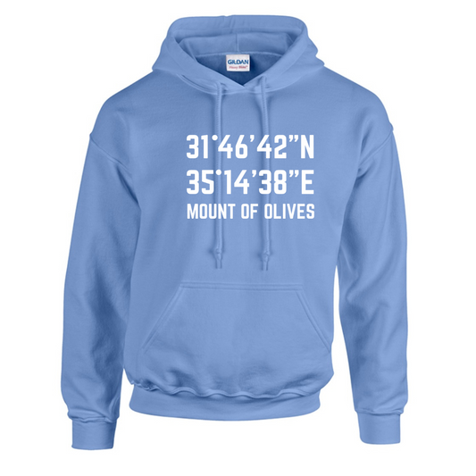 Mount of Olives Coordinates- unisex hoodie