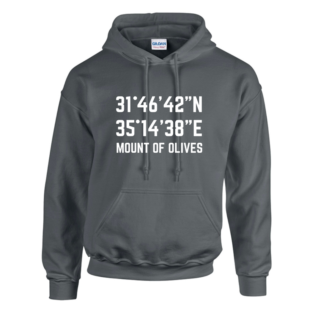 Mount of Olives Coordinates- unisex hoodie