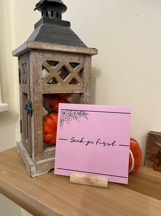 Seek ye First Hymn Cards