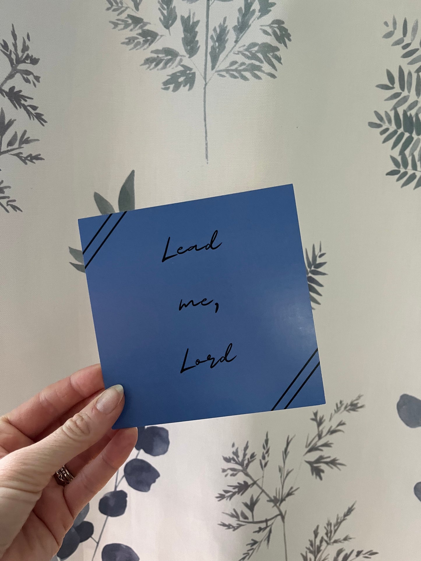 Lead me Lord Hymn Card