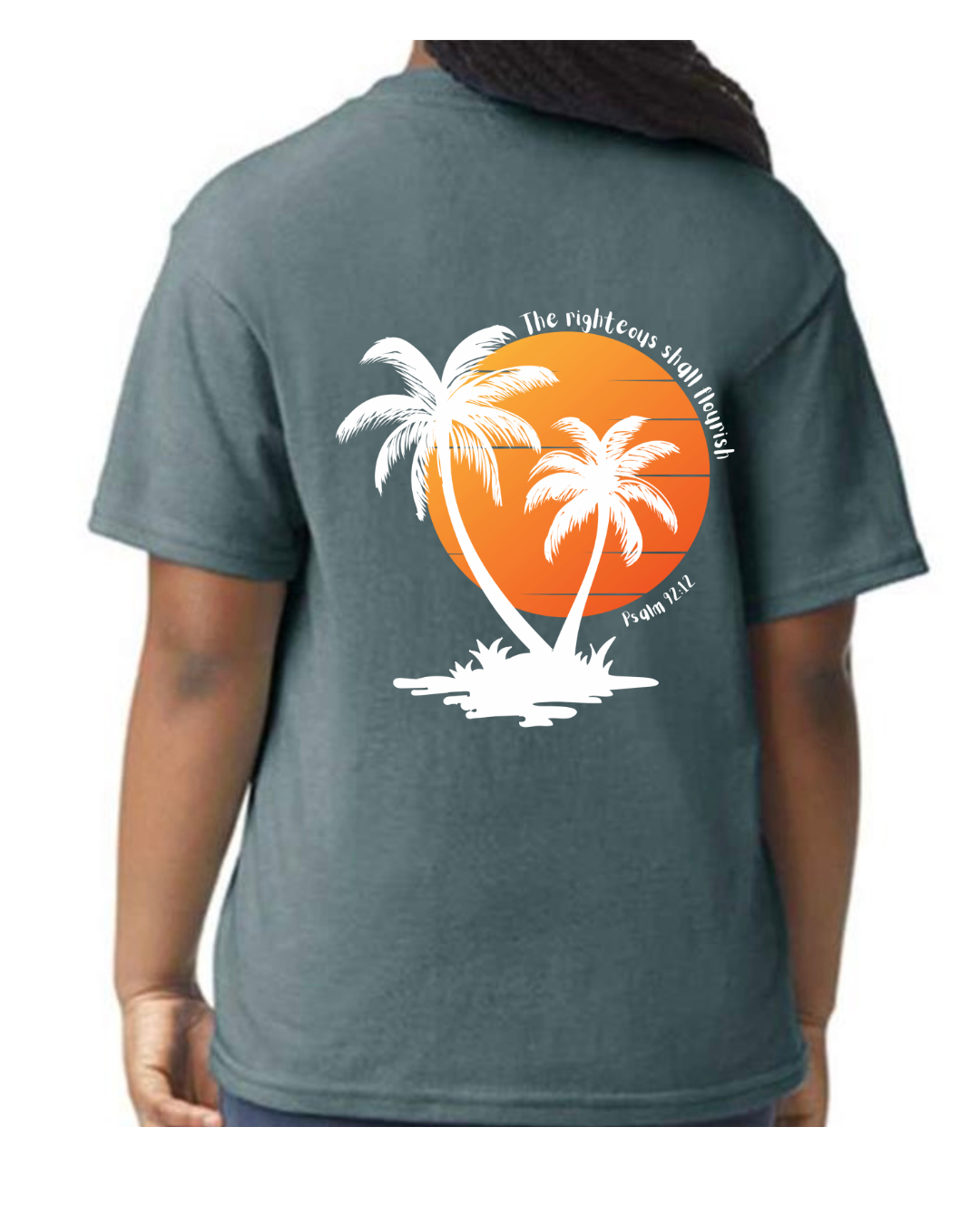 Psalm 92:12 Palm Tree Sunset Collection – The Righteous Shall Flourish