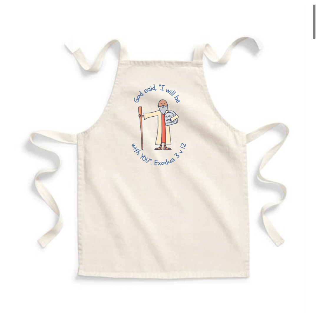 Moses Bible Heroes Light Pink Apron