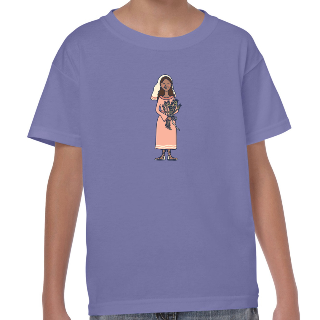 Ruth Bible Hero Lilac T Shirt Front