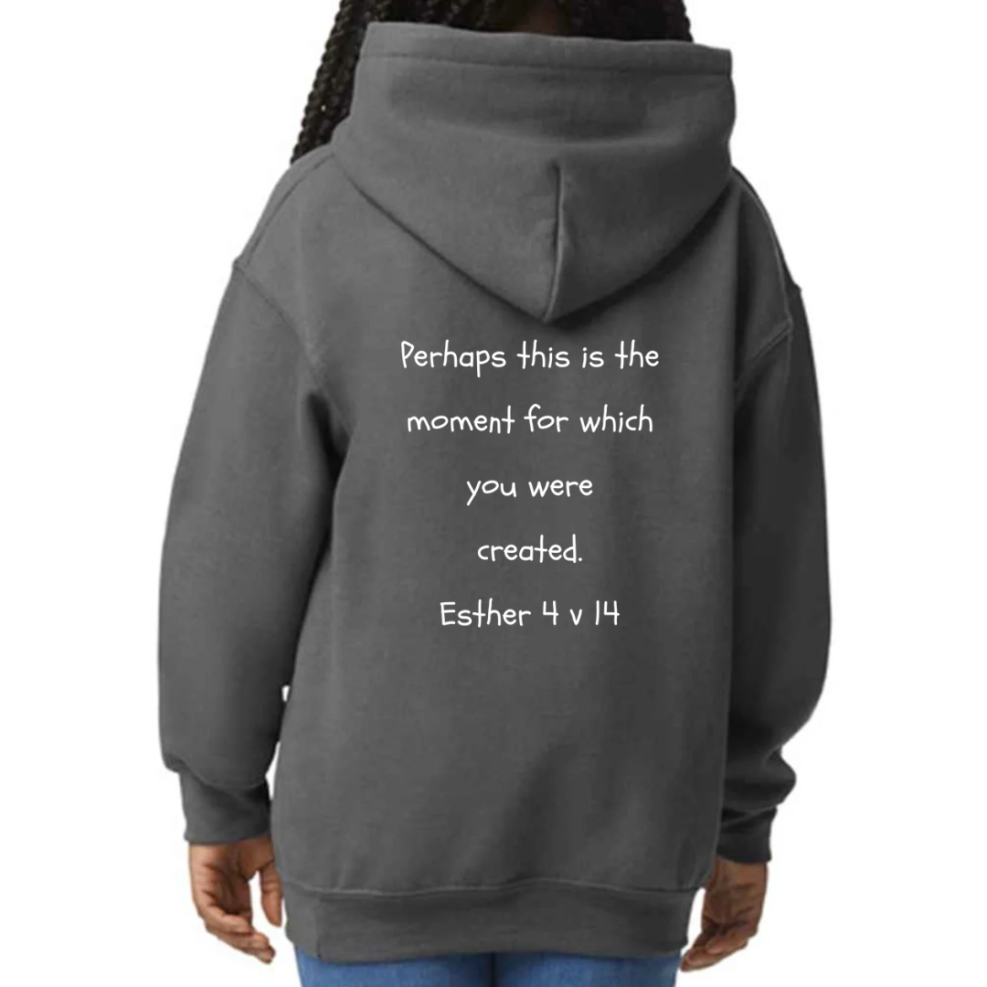 Bible heroes: Esther kids hoodie