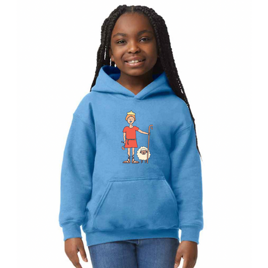 Bible heroes: David kids hoodie