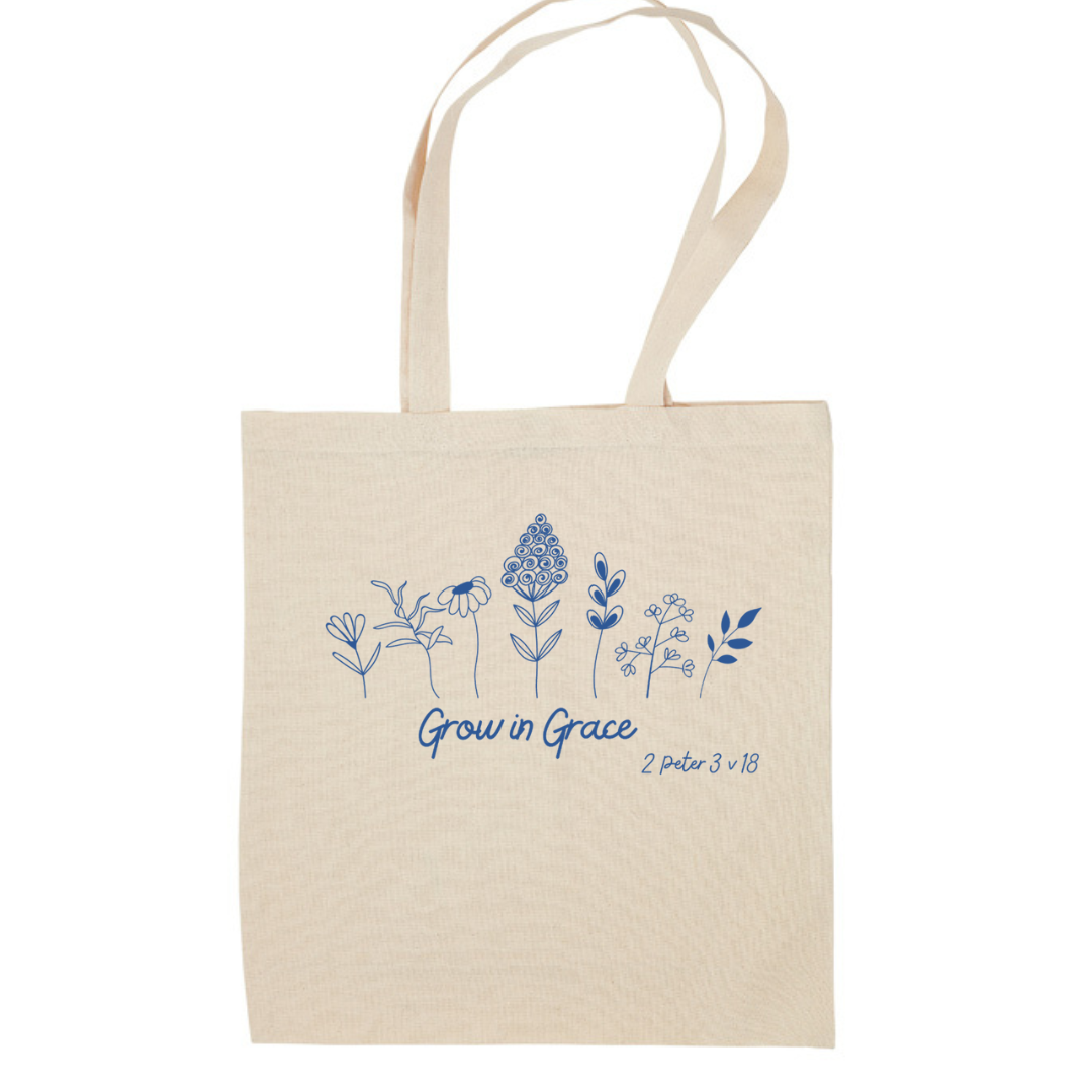 Grow in Grace Tote Bag