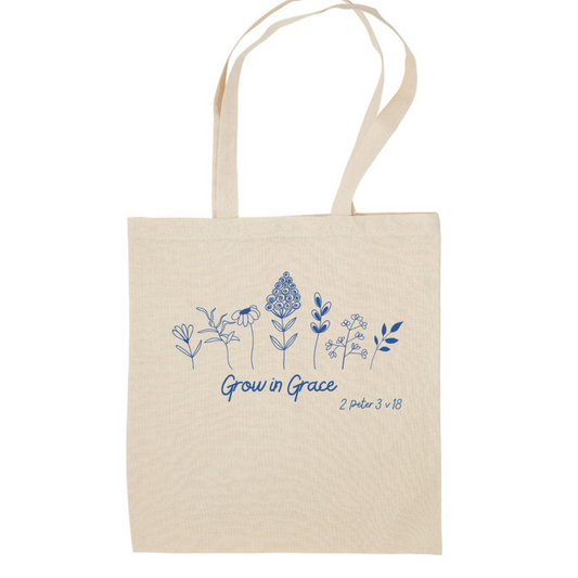 Grow in Grace Tote Bag