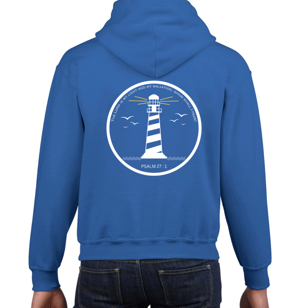 Lighthouse bible verse hoody Royal Blue