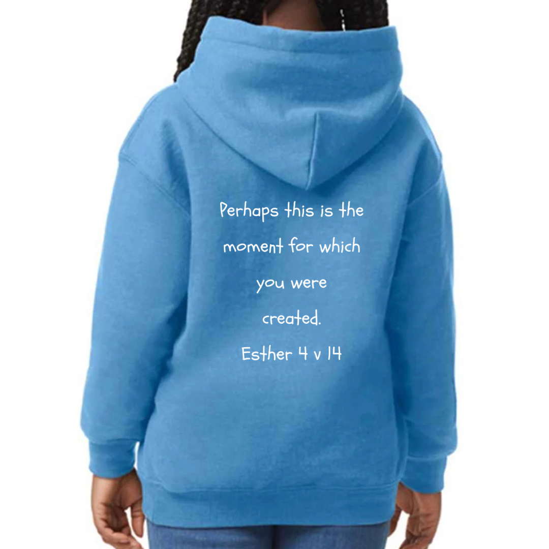 Bible heroes: Esther kids hoodie