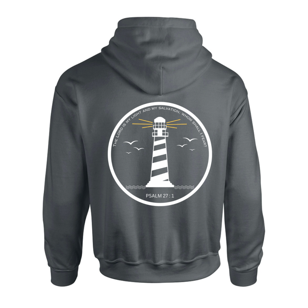 Lighthouse bible verse sweatshirt Dark grey