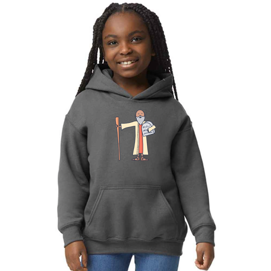 Bible heroes: Moses kids hoodie