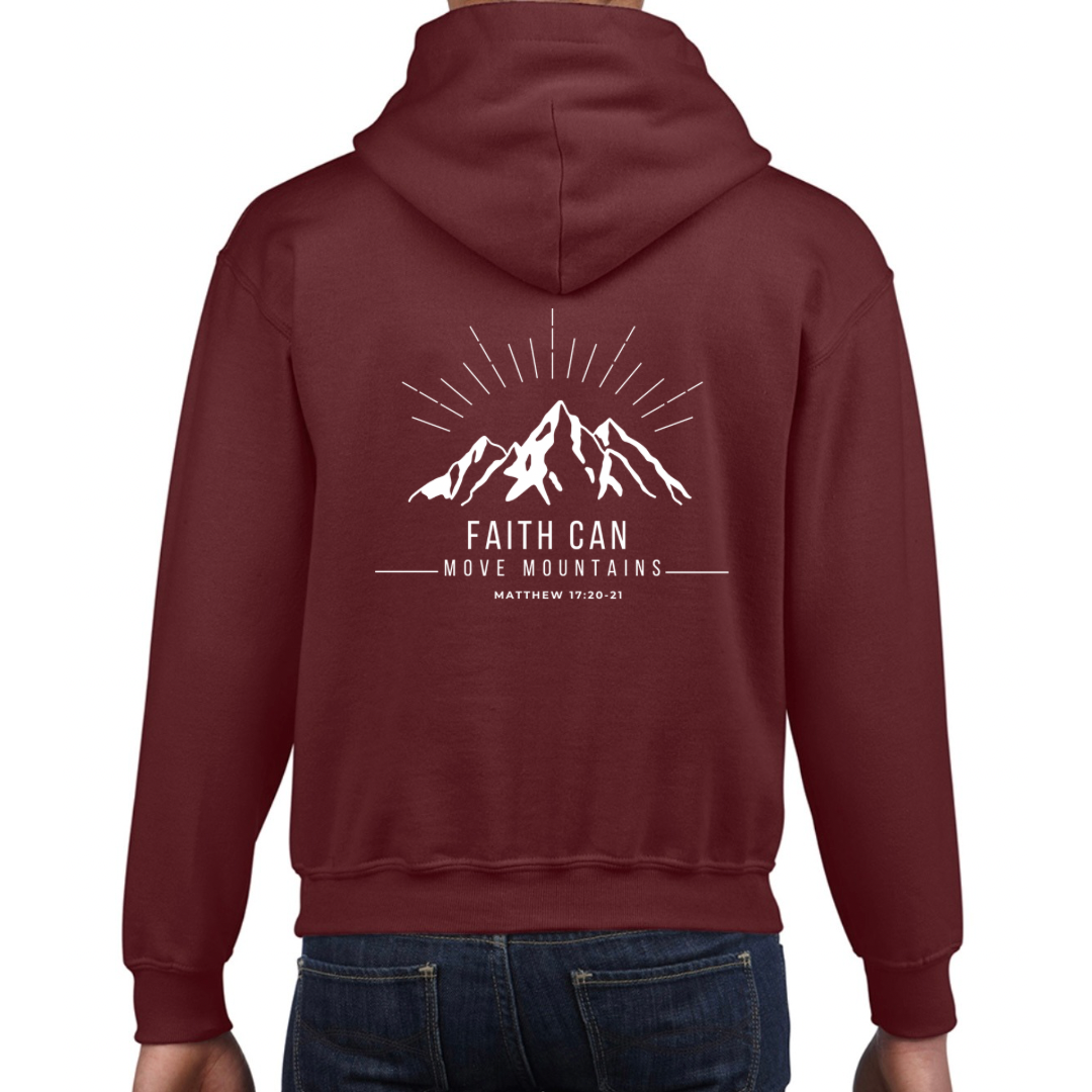 Faith Can Move Mountains- Kids Hoody