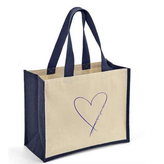 Prepare your heart Canvas and Jute bag