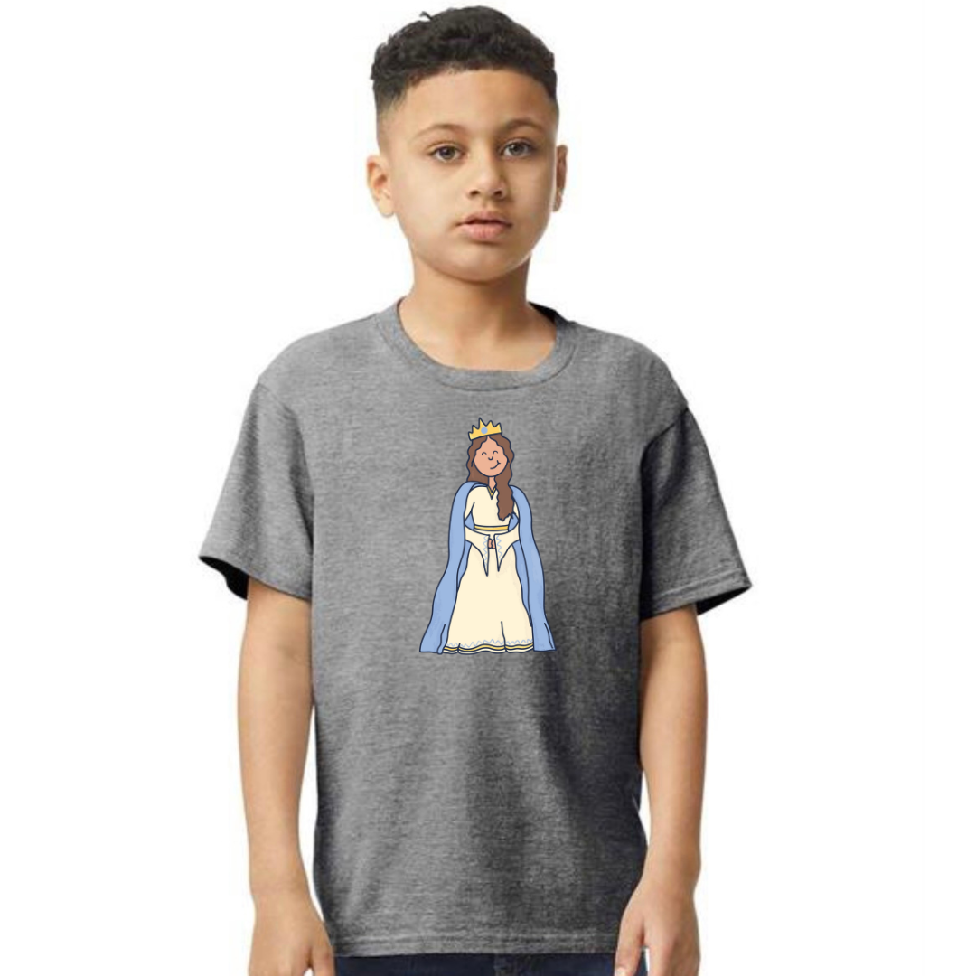 Esther Bible Heroes T Shirt Stone Grey Kids