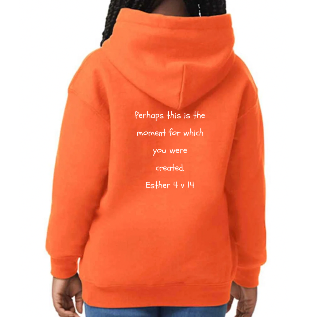 Bible heroes: Esther kids hoodie