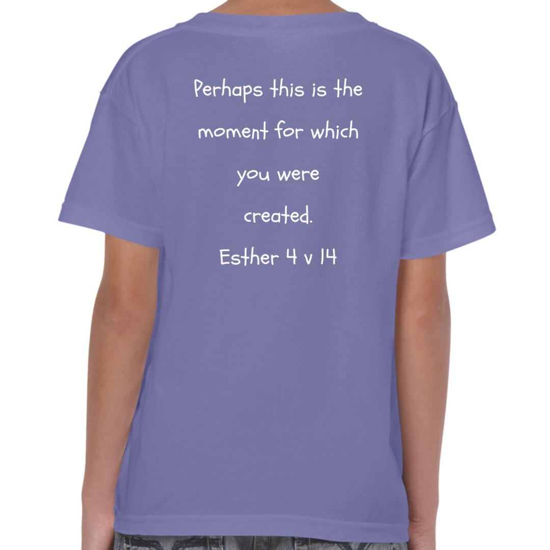 Esther Bible Heroes Back Lilac For This Moment you were chosen