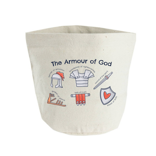 Armour of God Bible Ephesians Storage Bucket