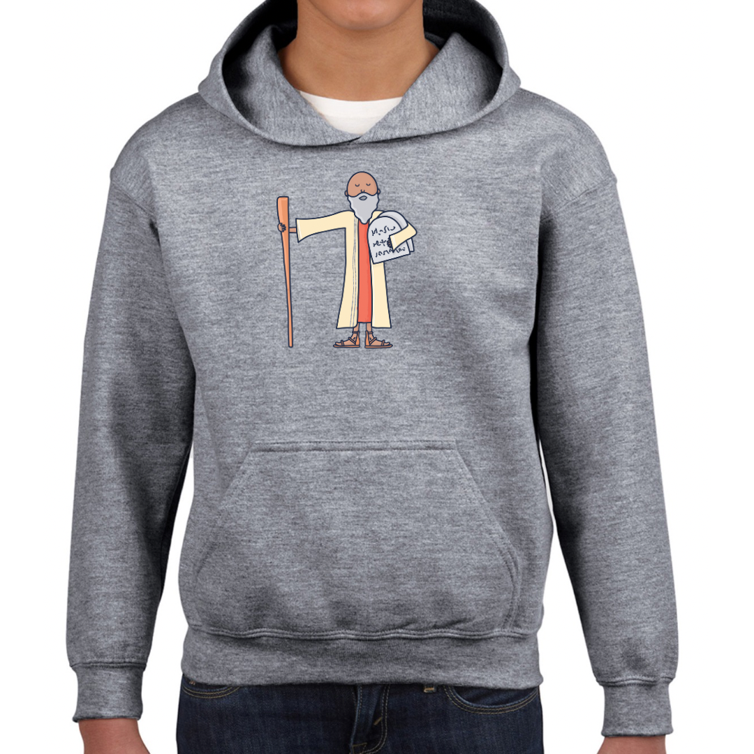 Bible heroes: Moses kids hoodie