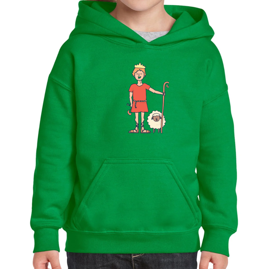 Bible heroes: David kids hoodie