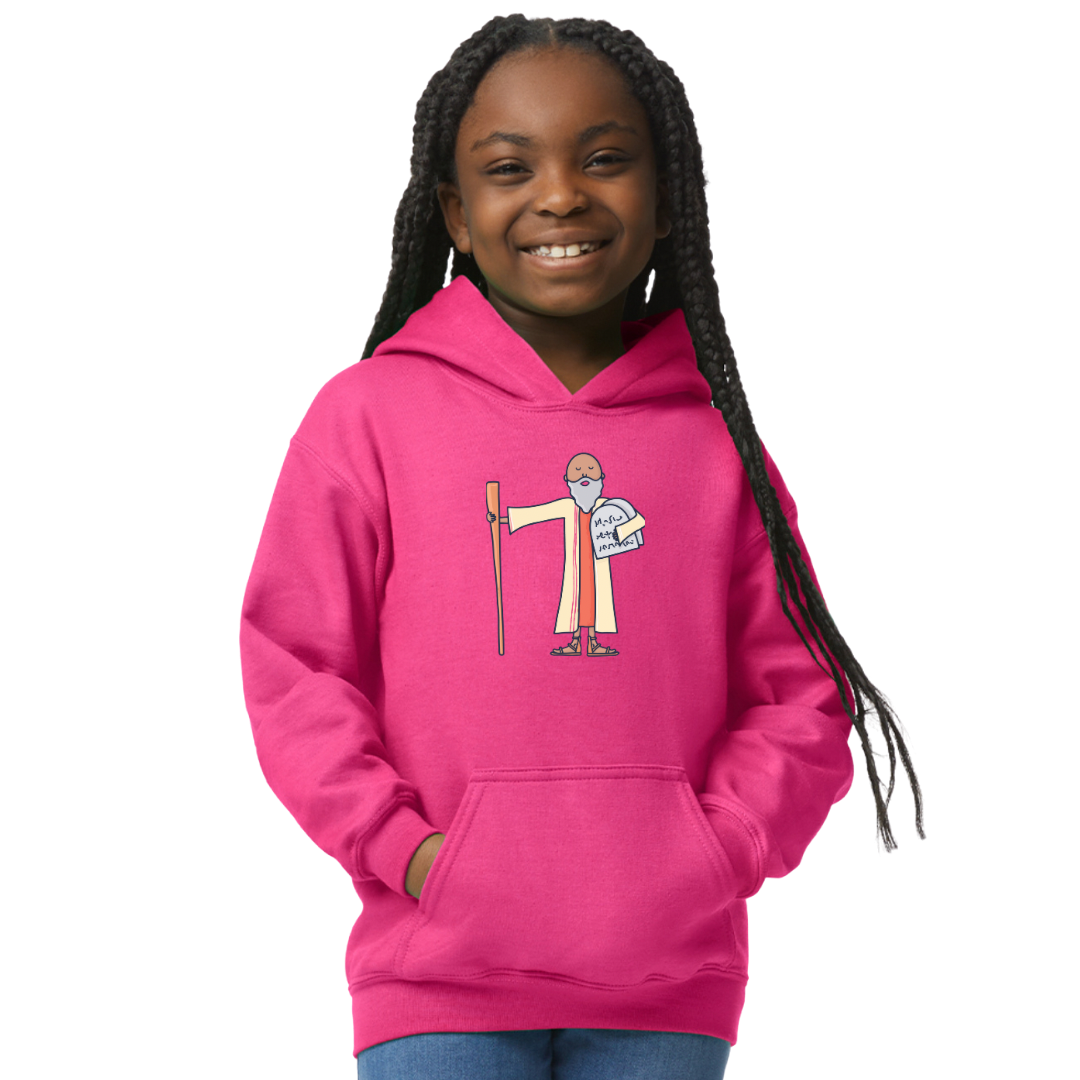 Bible heroes: Moses kids hoodie