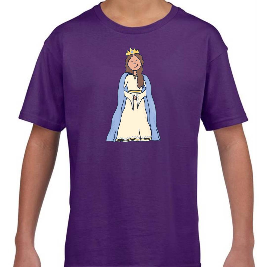 Esther Bible Heroes T Shirt Purple