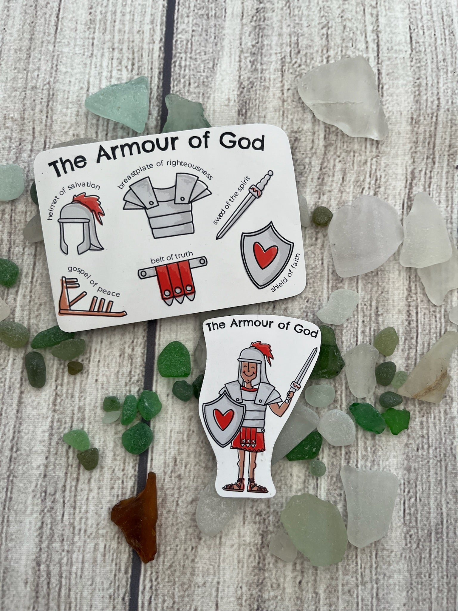 Armour of God Vinyl Stickers Bible Ephesians