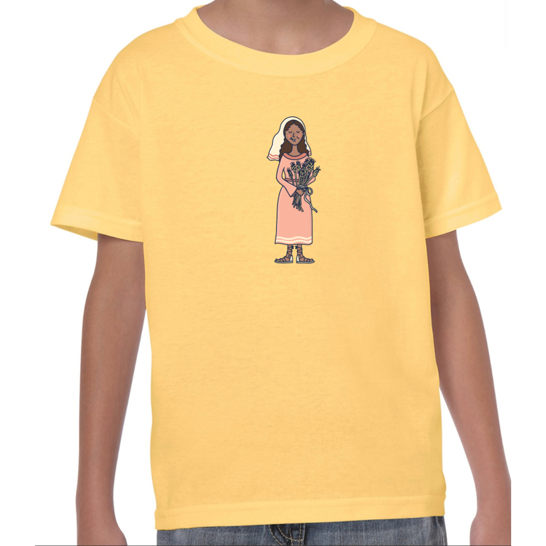 Ruth Bible Hero Yellow T Shirt Front