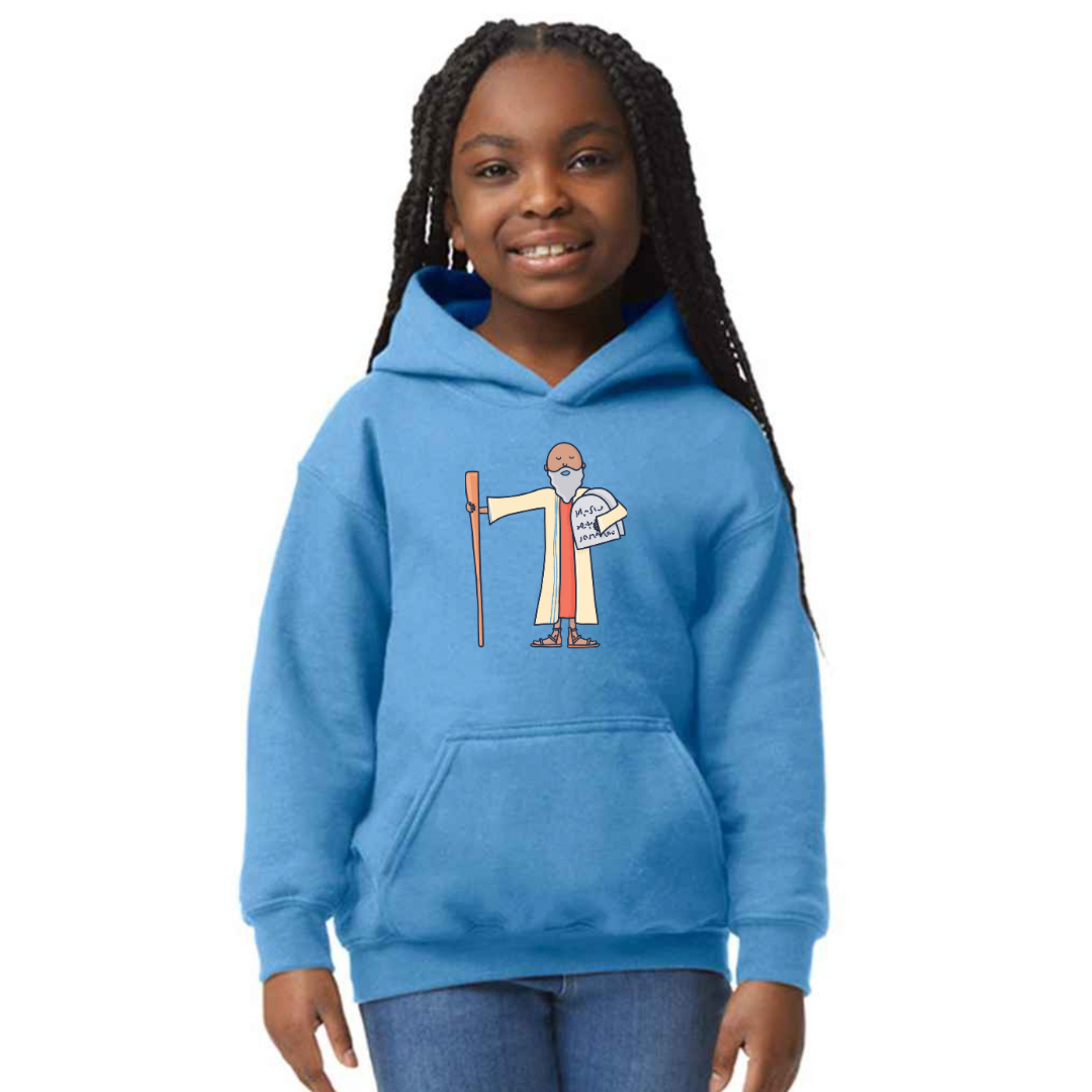 Bible heroes: Moses kids hoodie