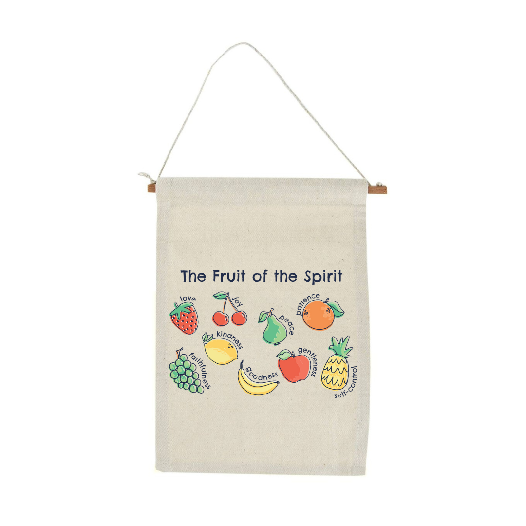 fruits of the spirit, canvas banner