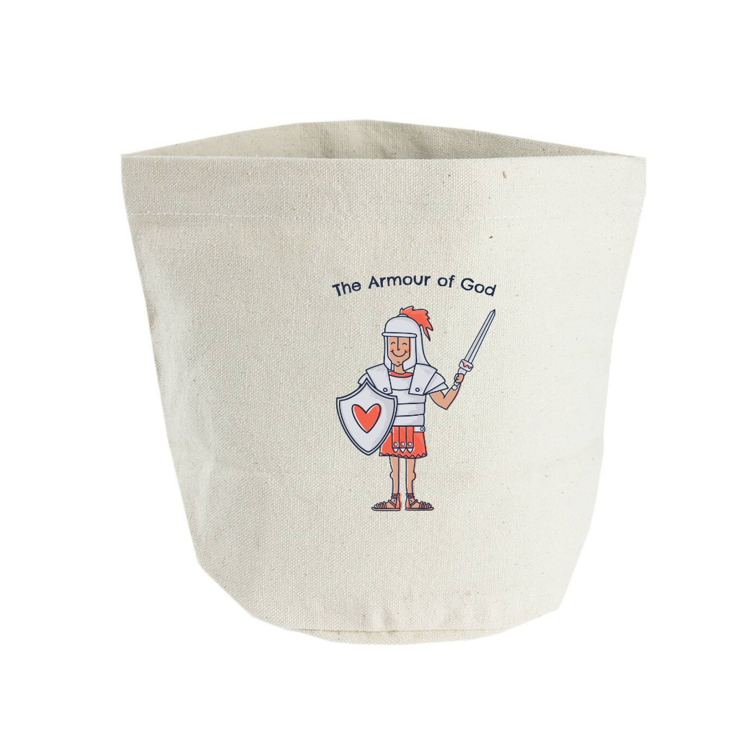 Armour of God Bible Ephesians Storage Bucket