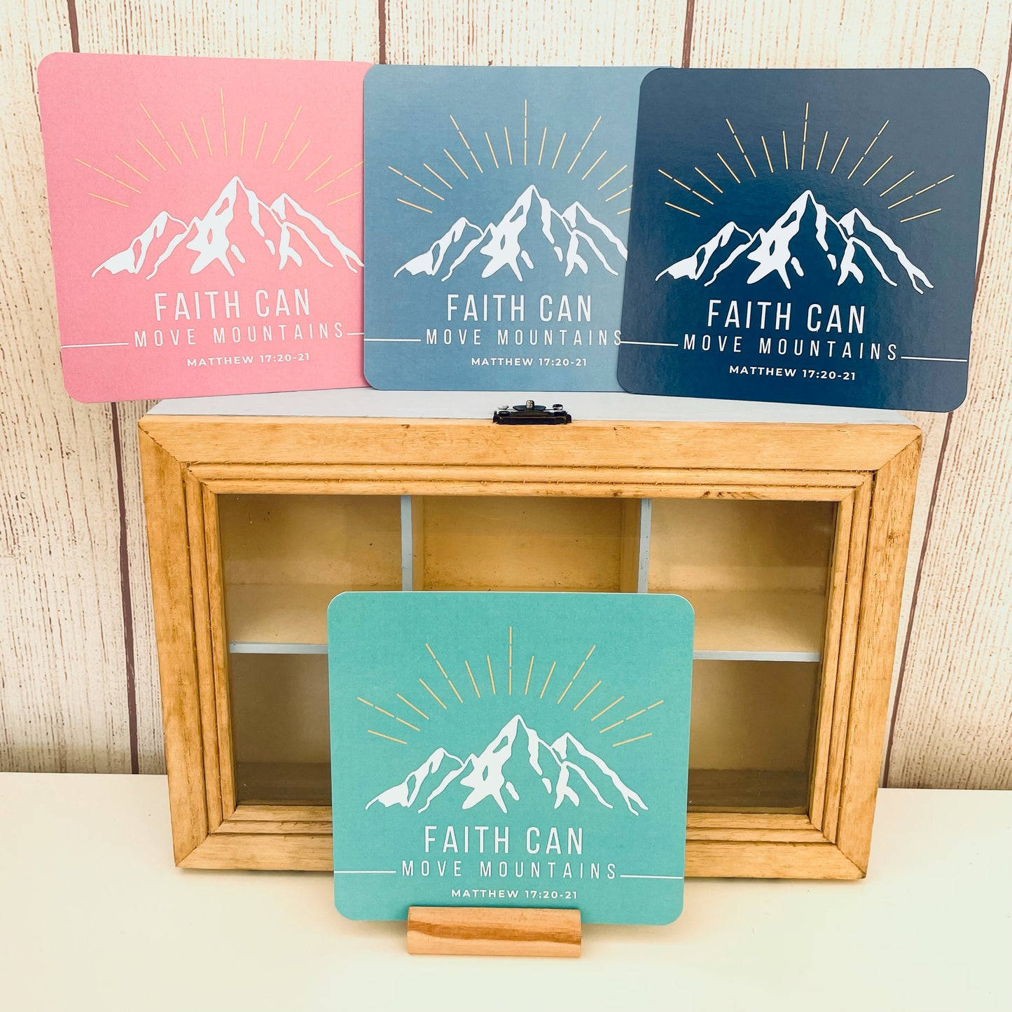 Faith can move Mountains Note let greeting cards