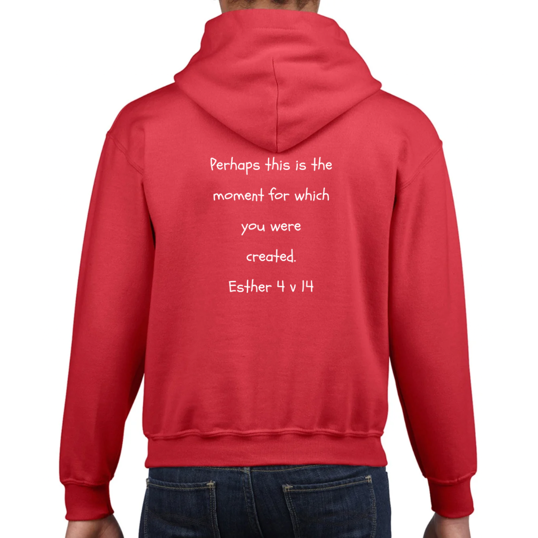 Bible heroes: Esther kids hoodie