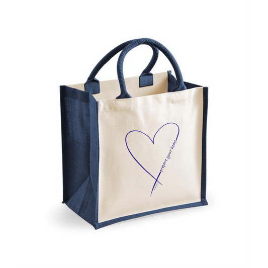 Prepare your Heart Jute bag