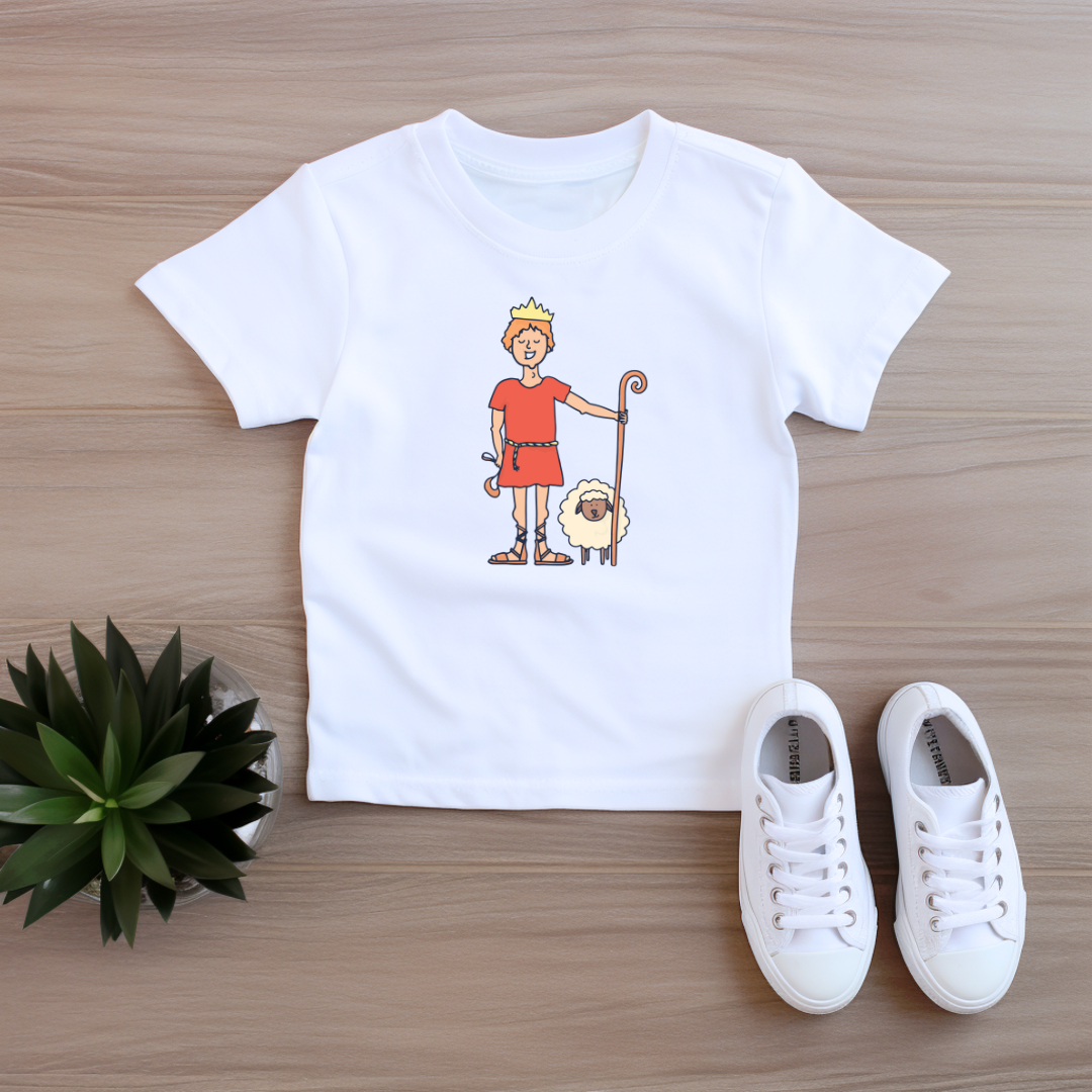 David Bible Hero White T Shirt Front