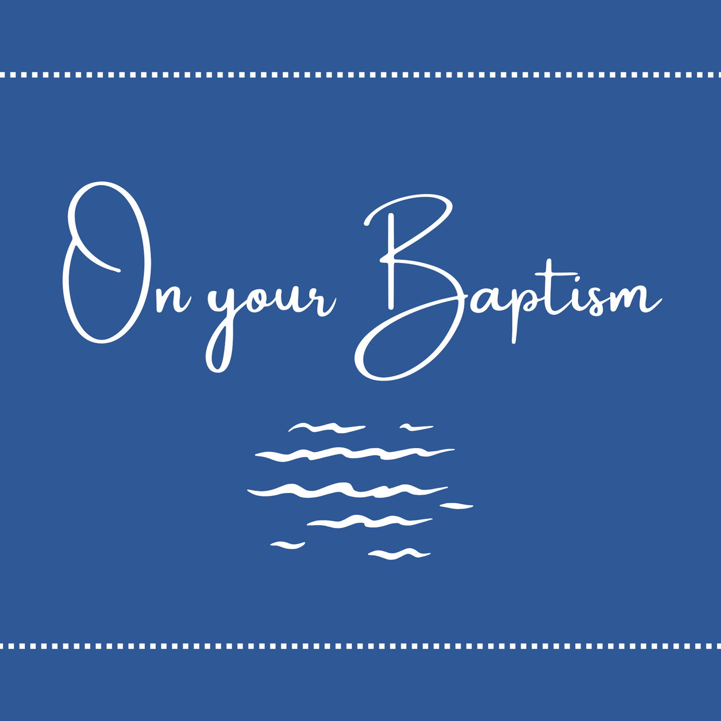 Bible verse Greeting card baptism christian