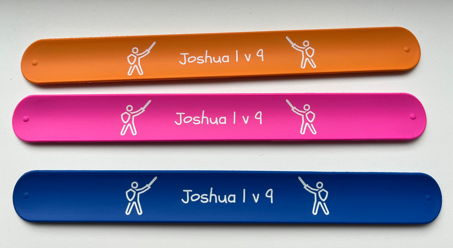 Slap Band Bible God Joshua Strong Courageous Children