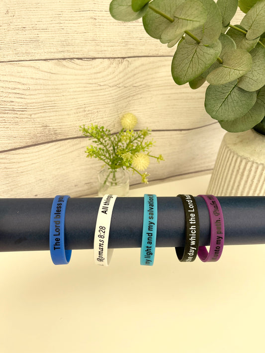 Bible Verse Silicone bands