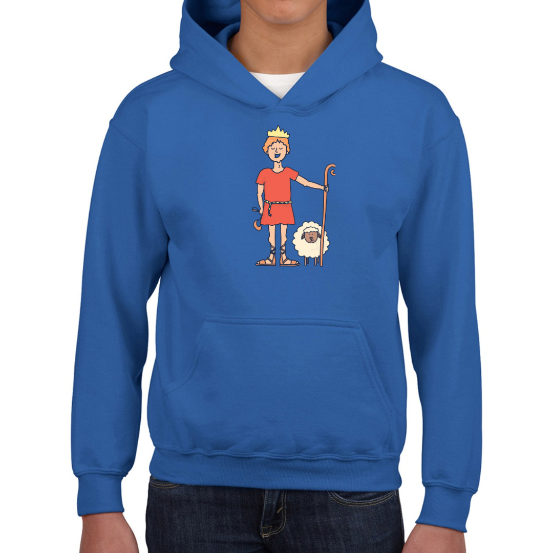 Bible heroes: David kids hoodie