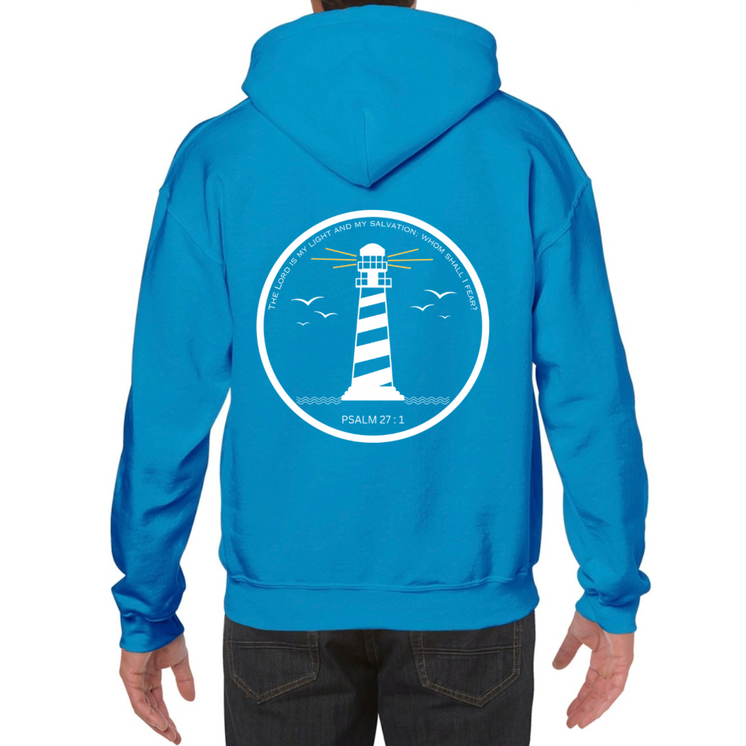 Lighthouse bible verse sweatshirt Sapphire blue