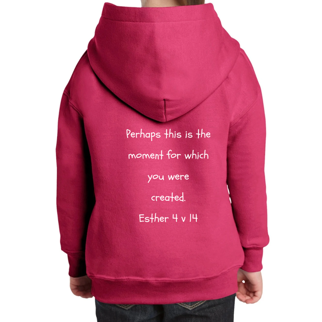 Bible heroes: Esther kids hoodie