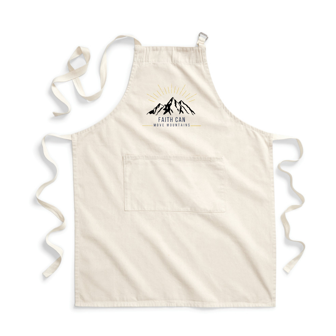 Faith Can Move Mountains Apron- Adults