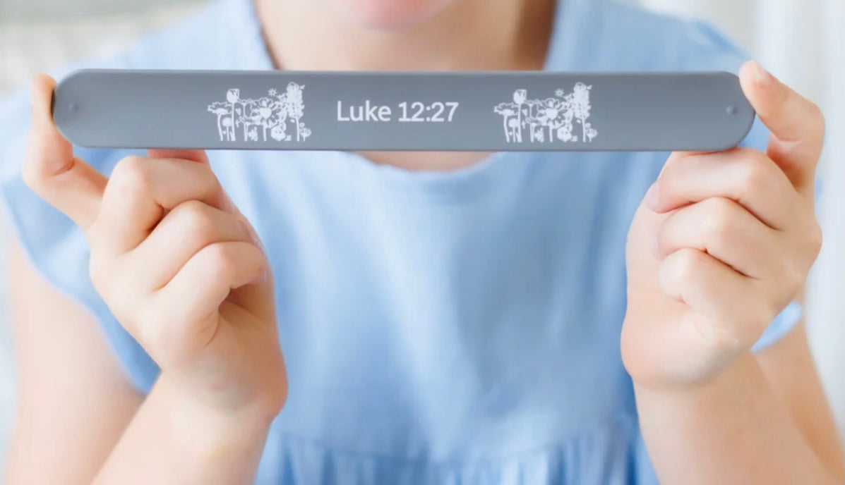 Slap bands- Luke 12:27 “His Kids Company”