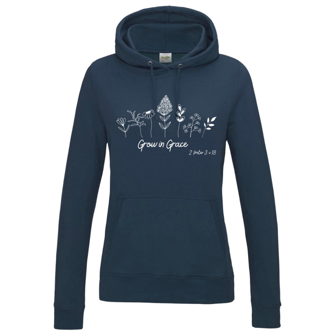 Grow in Grace Hoodie- Ladies Fit